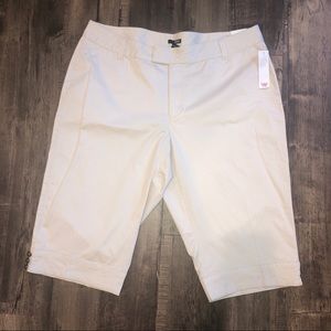 Flat front Capri pants